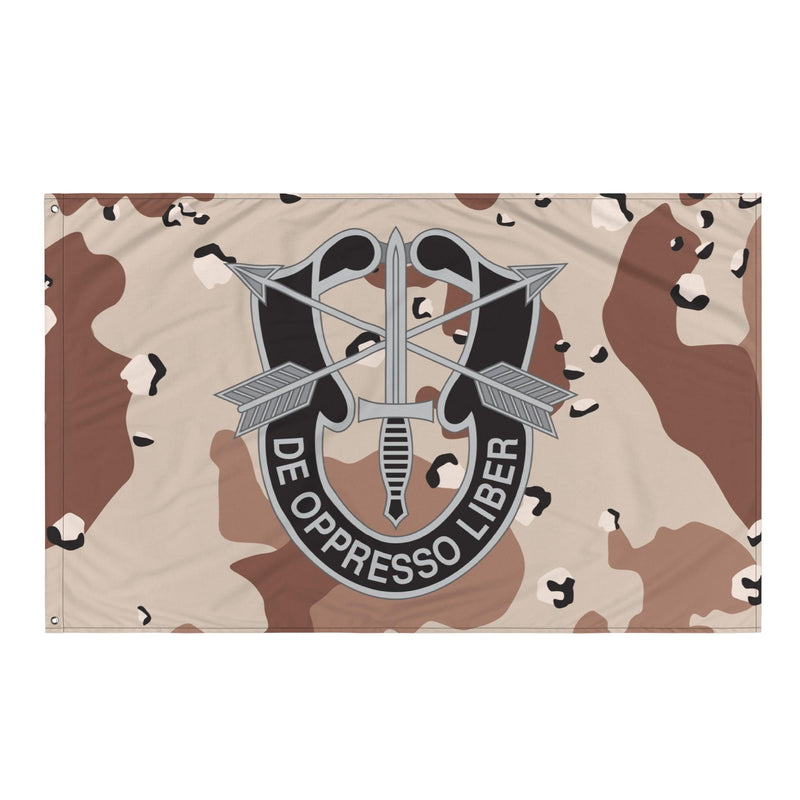 De Oppresso Liber Chocolate Chip Camo Flag