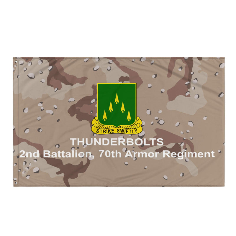 2-70 AR 'Thunderbolts' Chocolate Chip Camo Flag