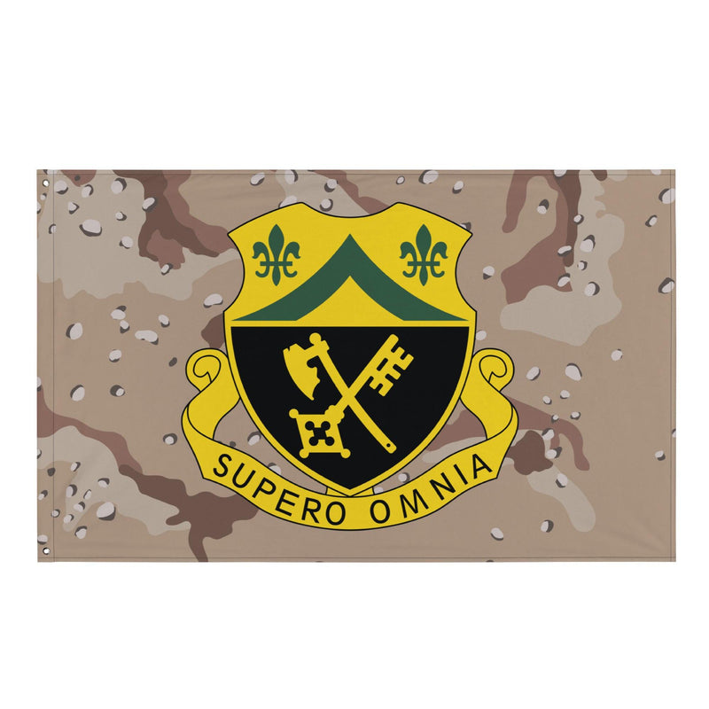 U.S. Army 81st Armor Regiment Chocolate-Chip Camo Flag