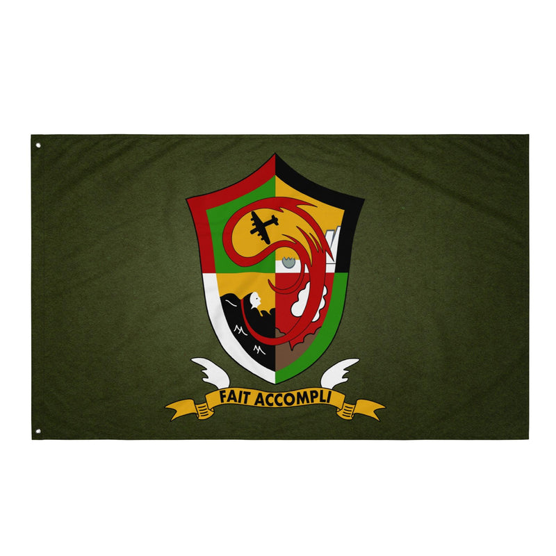 457th Bomb Group WW2 Military Green Flag