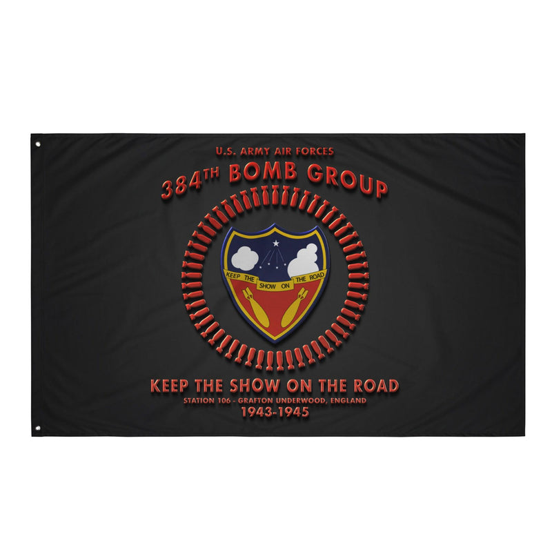 384th Bomb Group WW2 Legacy Black Flag