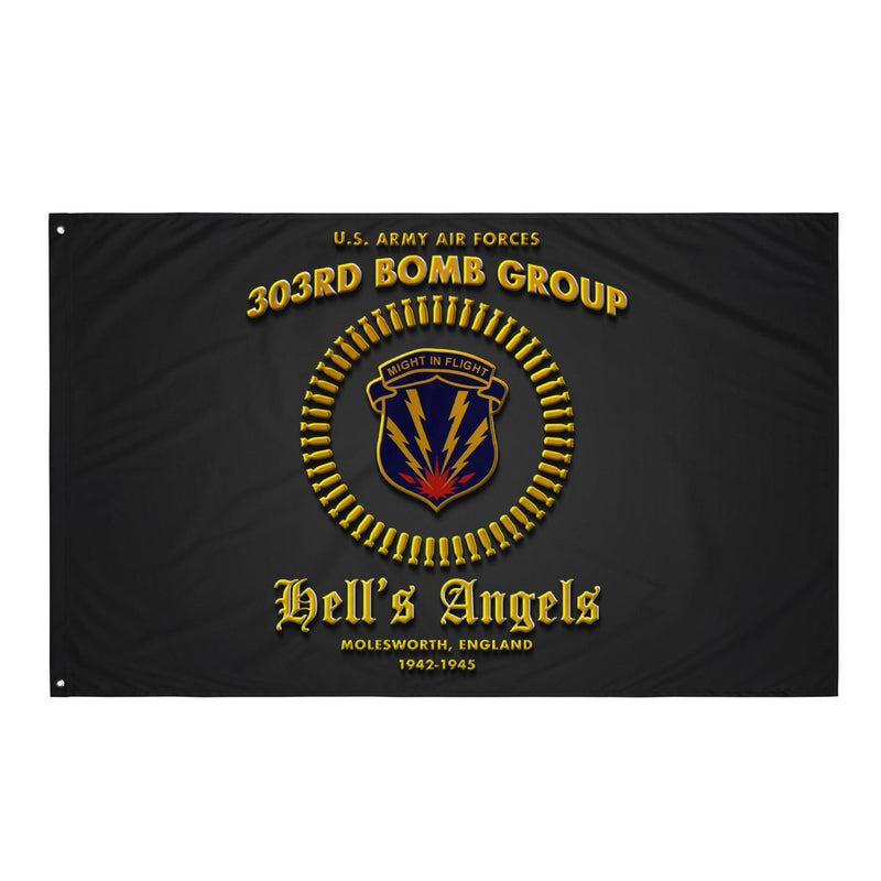 303rd Bomb Group WW2 Legacy Black Flag