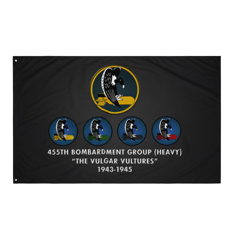 455th Bomb Group WW2 Squadron Legacy Black Flag