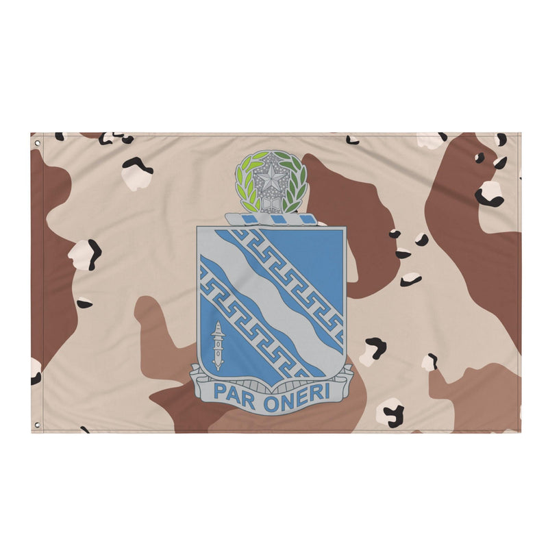 U.S. Army 144th Infantry Regiment Chocolate-Chip Camo Flag