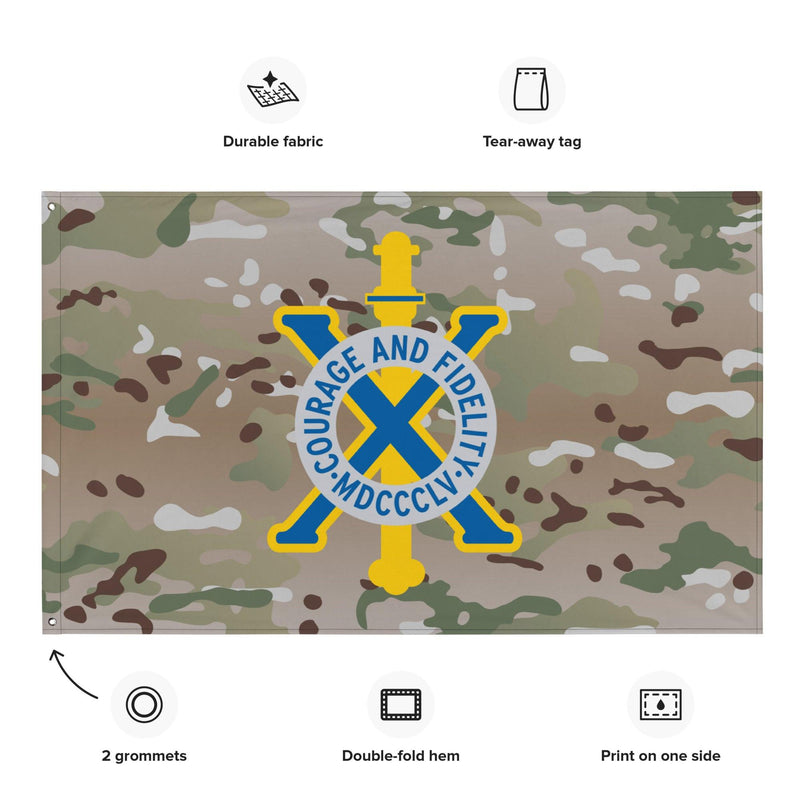 U.S. Army 10th Infantry Regiment Multicam Flag