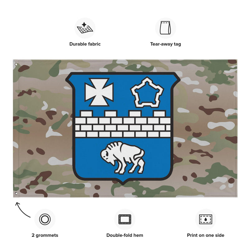 U.S. Army 17th Infantry Regiment Multicam Flag
