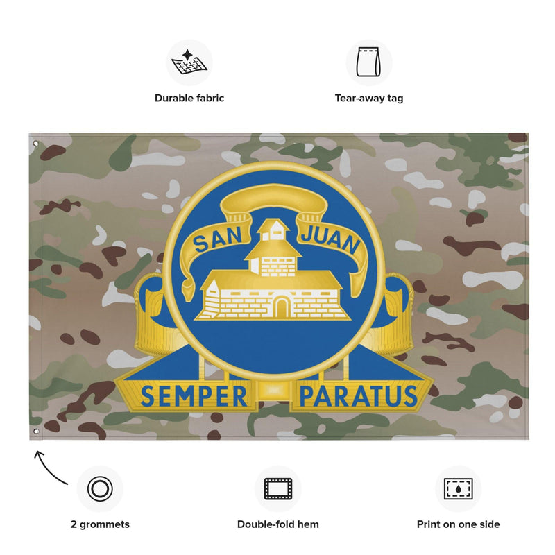 U.S. Army 24th Infantry Regiment Multicam Flag