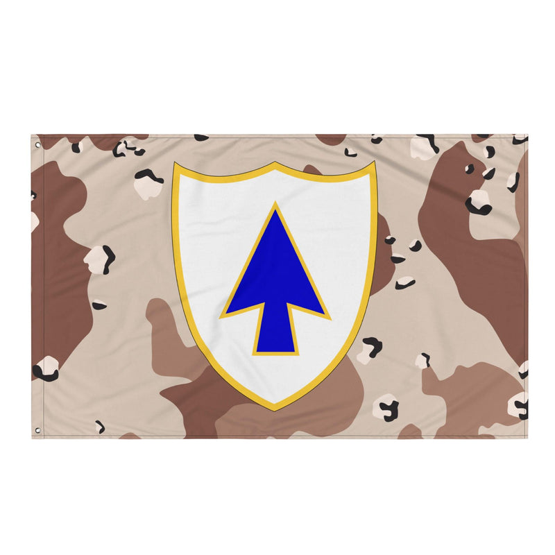 U.S. Army 26th Infantry Regiment Chocolate-Chip Camo Flag