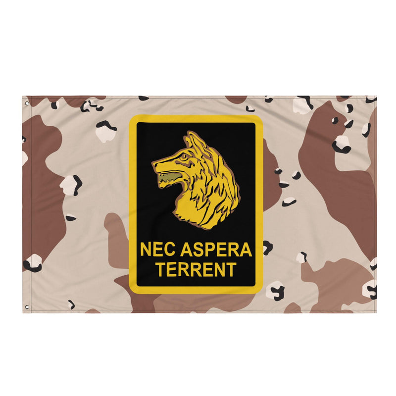 U.S. Army 27th Infantry Regiment 'Wolfhounds' Chocolate-Chip Camo Flag