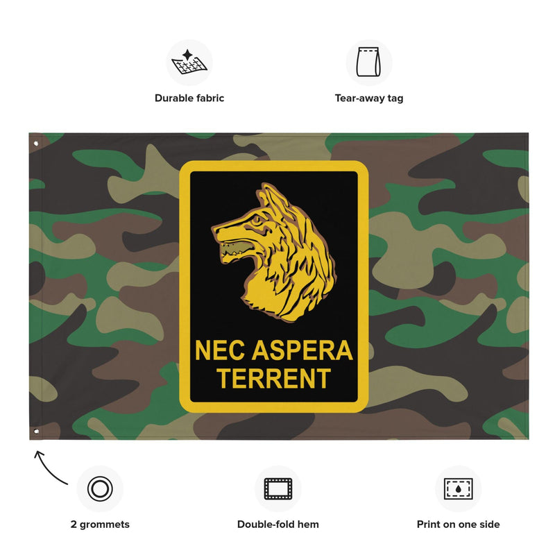U.S. Army 27th Infantry 'Wolfhounds' BDU Jungle Camo Flag