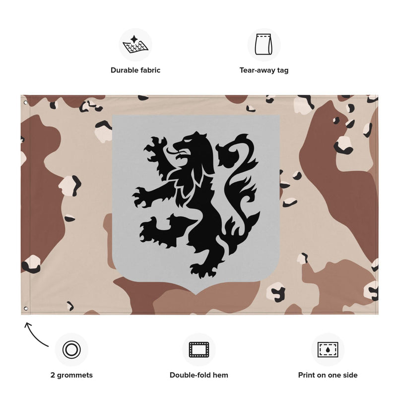 U.S. Army 28th Infantry Regiment Chocolate-Chip Camo Flag