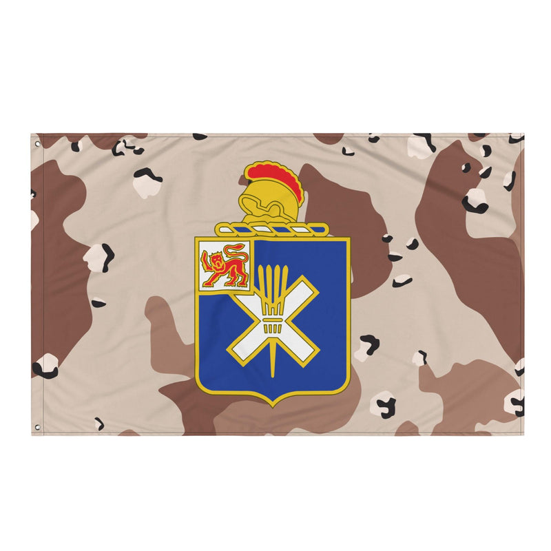 U.S. Army 32nd Infantry Regiment Chocolate-Chip Camo Flag