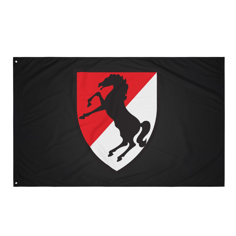 U.S. Army 11th ACR SSI Emblem Black Cavalry Flag