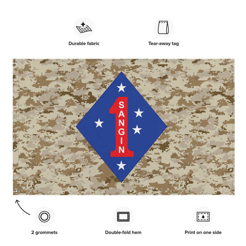 1st Marine Division Battle of Sangin MARPAT OEF Flag
