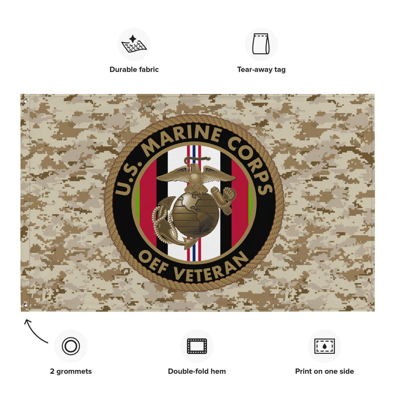 U.S. Marine Corps Operation Enduring Freedom OEF Veteran MARPAT Flag
