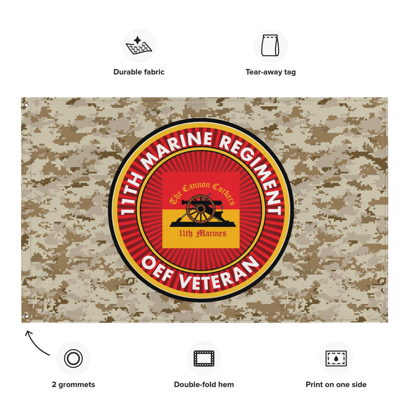 11th Marine Regiment Enduring Freedom OEF Veteran MARPAT Flag