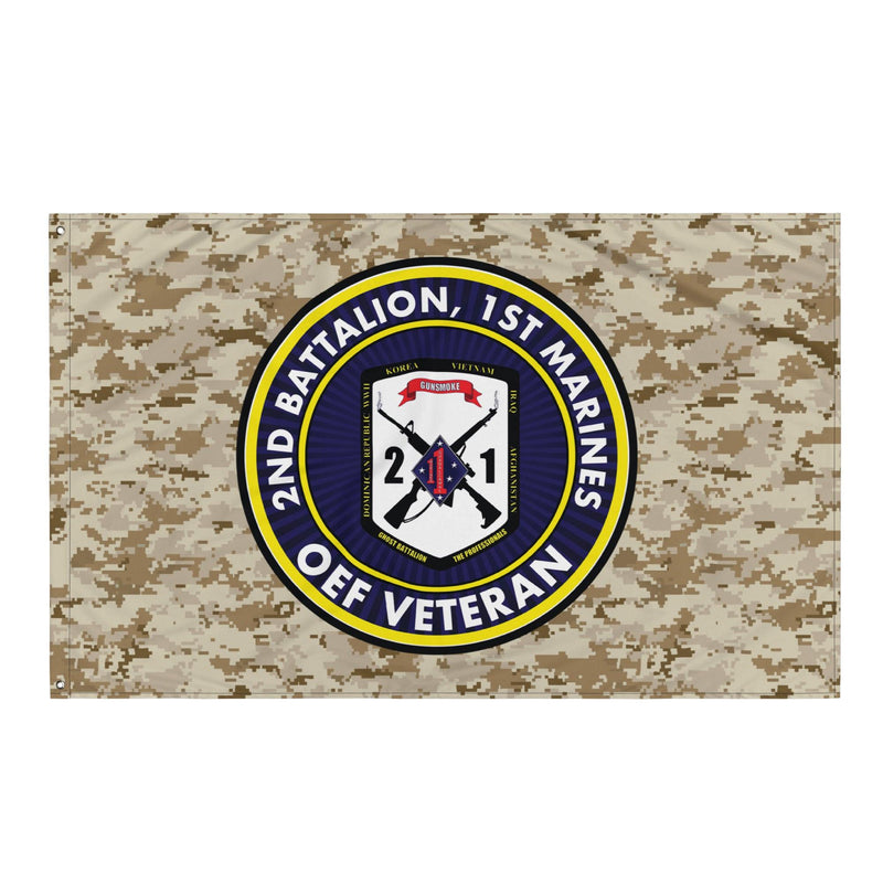 2/1 Marines Operation Enduring Freedom Veteran MARPAT Flag
