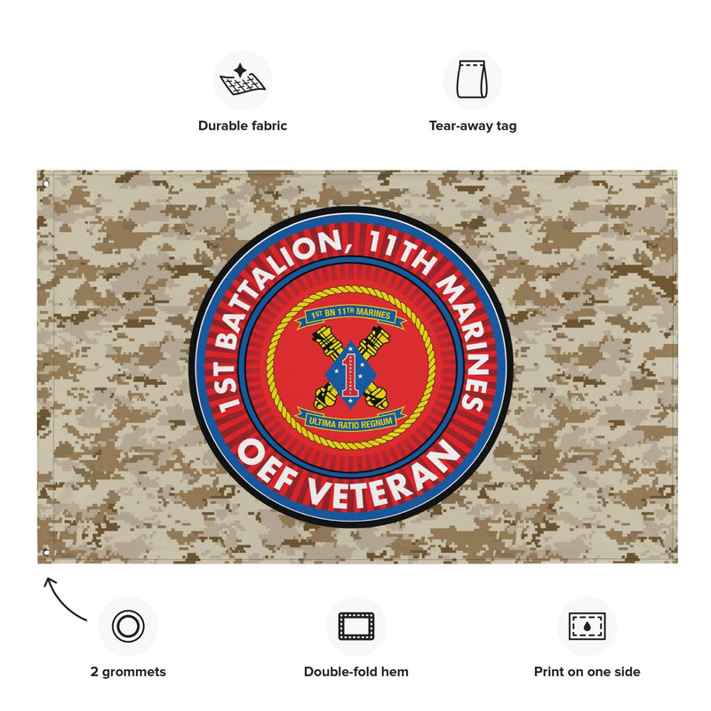1/11 Marines Operation Enduring Freedom Veteran MARPAT Flag