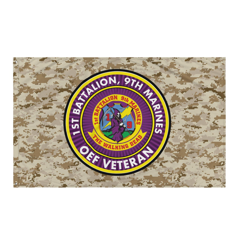 1/9 Marines Operation Enduring Freedom Veteran MARPAT Flag