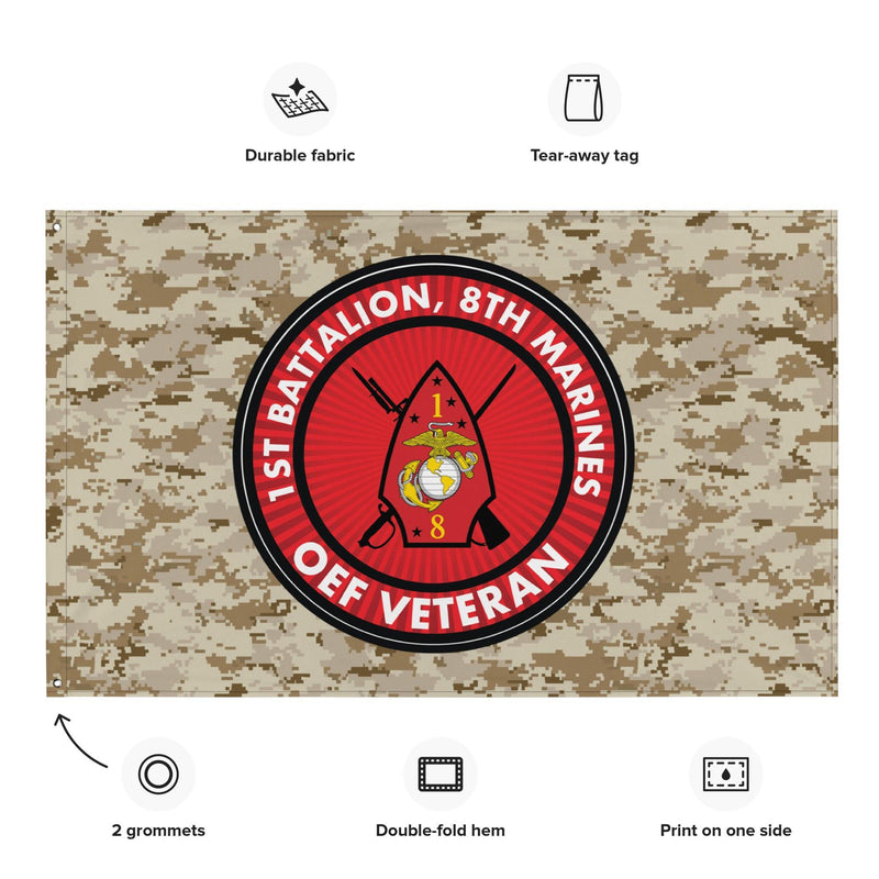 1/8 Marines Operation Enduring Freedom Veteran MARPAT Flag