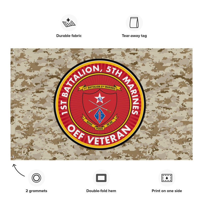 1/5 Marines Operation Enduring Freedom Veteran MARPAT Flag