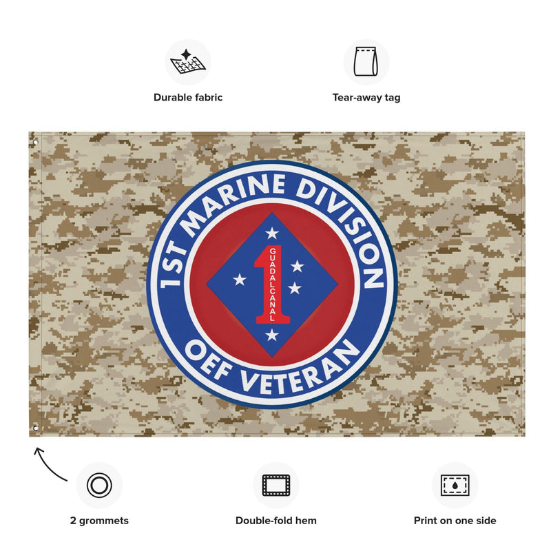 1st Marine Division Operation Enduring Freedom Veteran MARPAT Flag