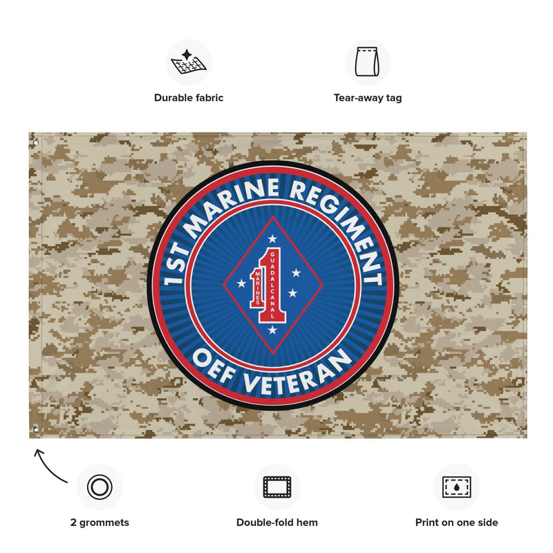 1st Marine Regiment Operation Enduring Freedom Veteran MARPAT Flag