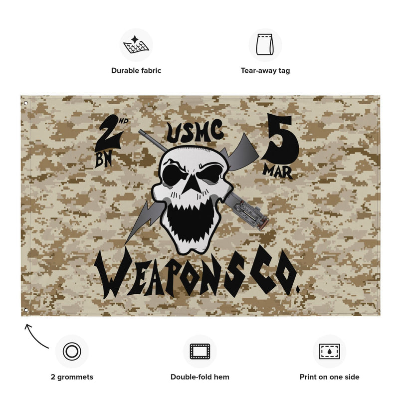 2-5 Marines Weapons 'Whiskey' Company OIF MARPAT Flag