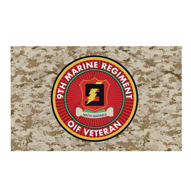 9th Marine Regiment OIF Veteran Emblem MARPAT Flag