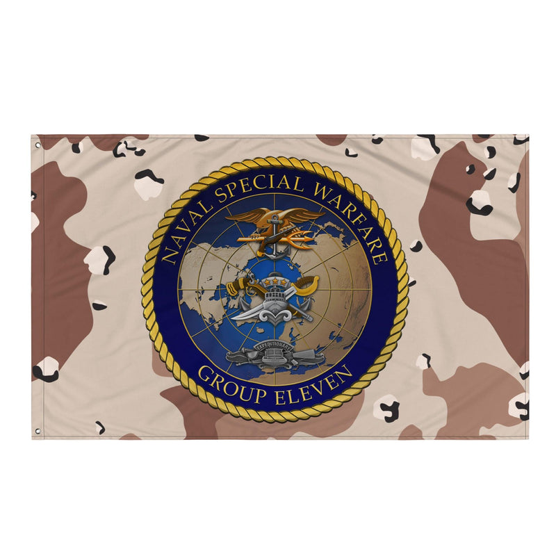 Naval Special Warfare Group 11 (NSWG-11) Chocolate-Chip Camo Flag