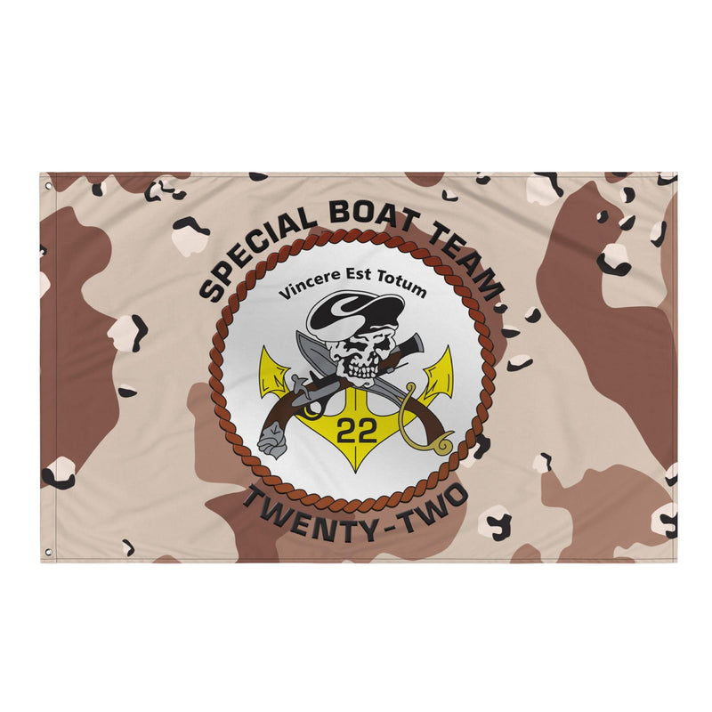 Special Boat Team 22 (SBT-22) SWCC Chocolate-Chip Camo Flag