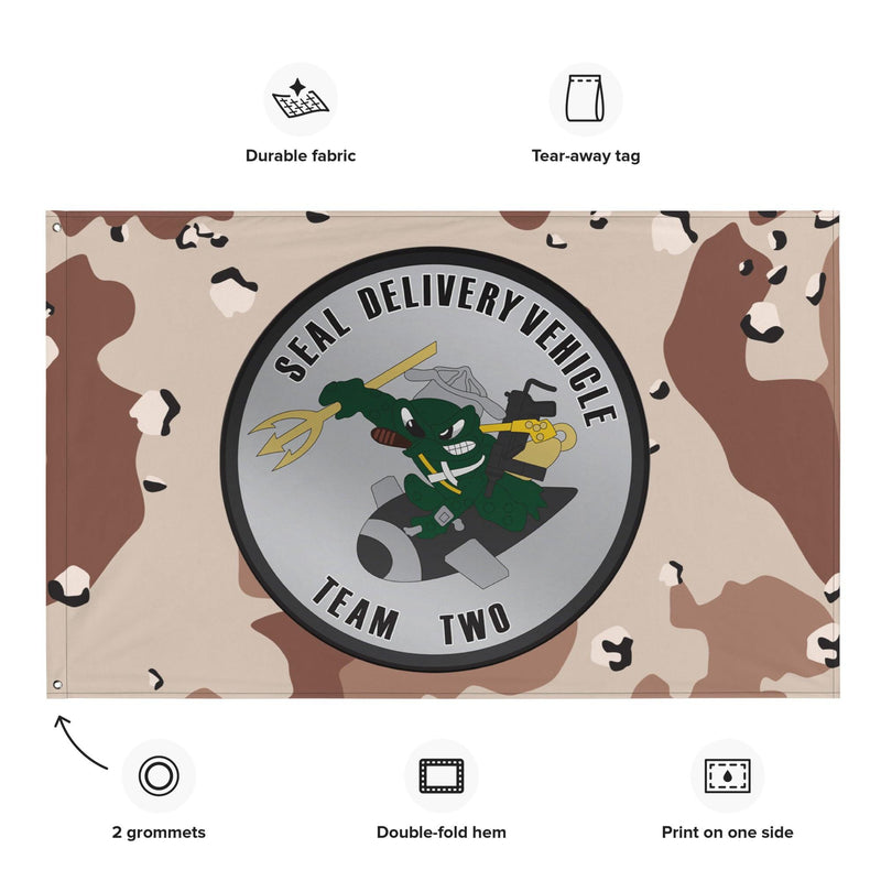 SEAL Delivery Vehicle Team 2 (SDVT-2) Chocolate-Chip Camo Flag