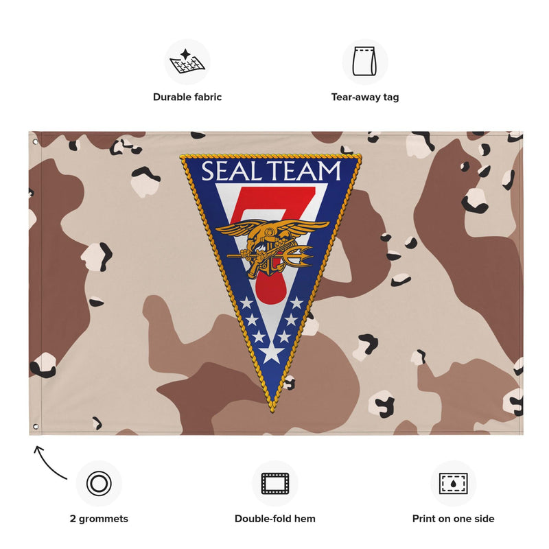U.S. Navy SEAL Team 7 NSW Chocolate-Chip Camo Flag