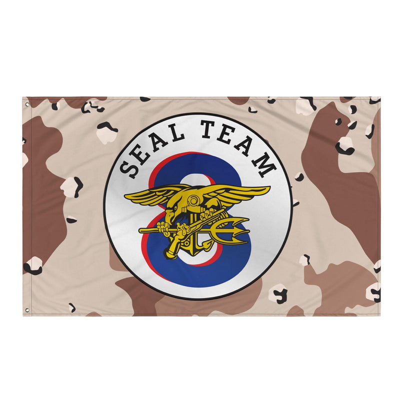 U.S. Navy SEAL Team 8 NSW Chocolate-Chip Camo Flag
