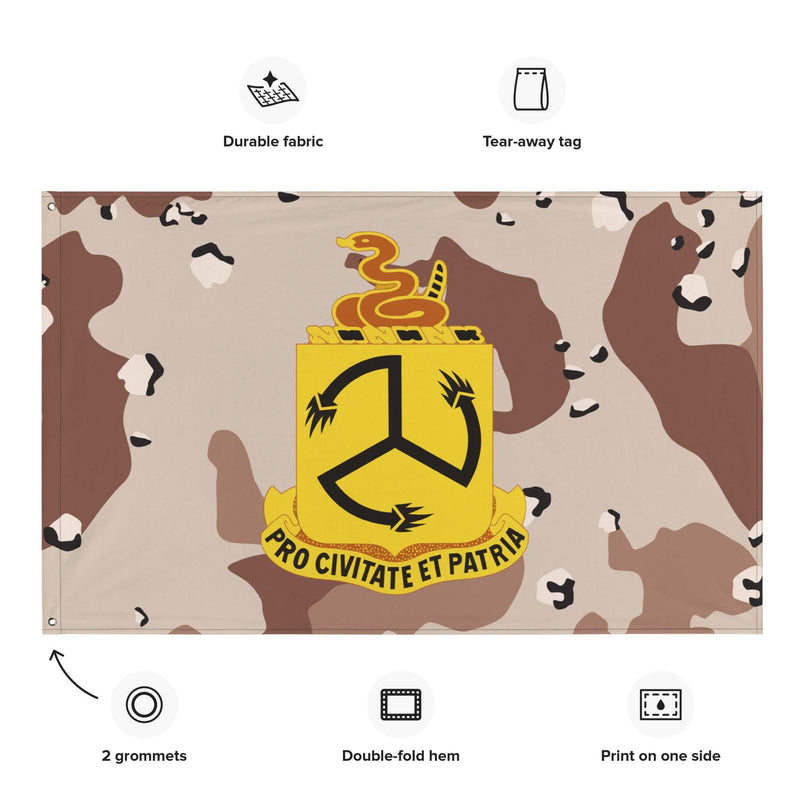 U.S. Army 200th Infantry Regiment Chocolate-Chip Camo Flag