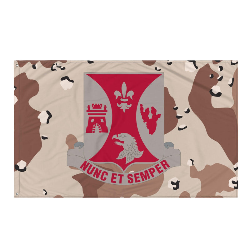U.S. Army 196th Infantry Regiment Chocolate-Chip Camo Flag