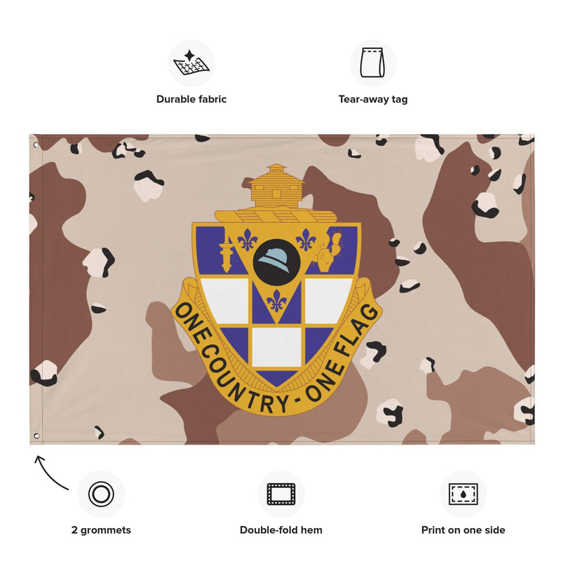 U.S. Army 178th Infantry Regiment Chocolate-Chip Camo Flag