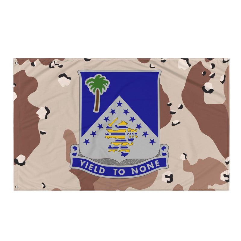 U.S. Army 125th Infantry Regiment Chocolate-Chip Camo Flag