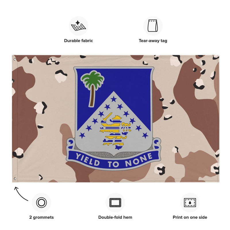 U.S. Army 125th Infantry Regiment Chocolate-Chip Camo Flag
