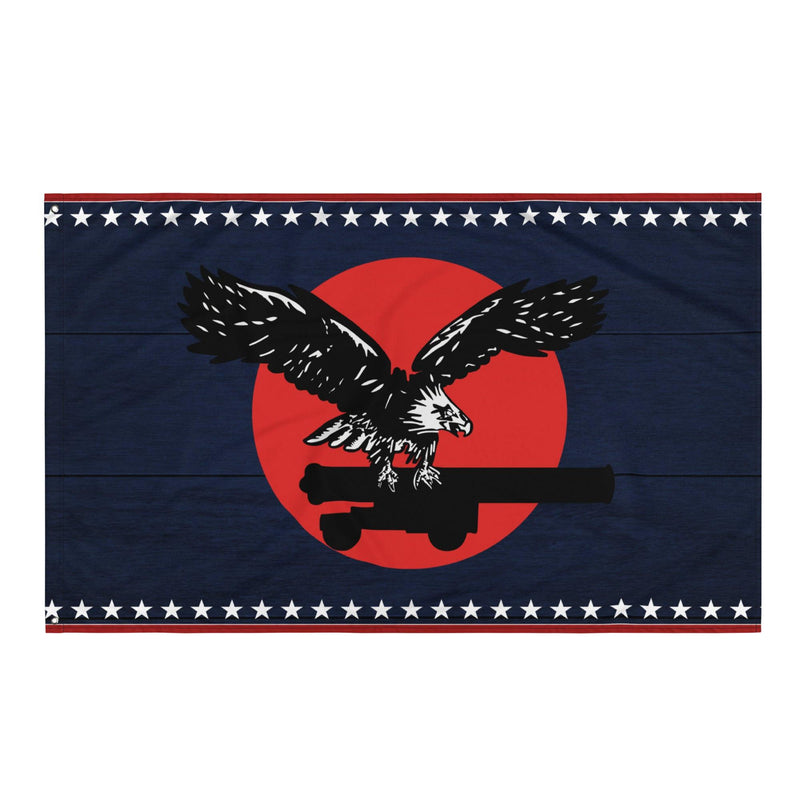 Patriotic USS Yorktown (CV-5) Aircraft Carrier Wall Flag