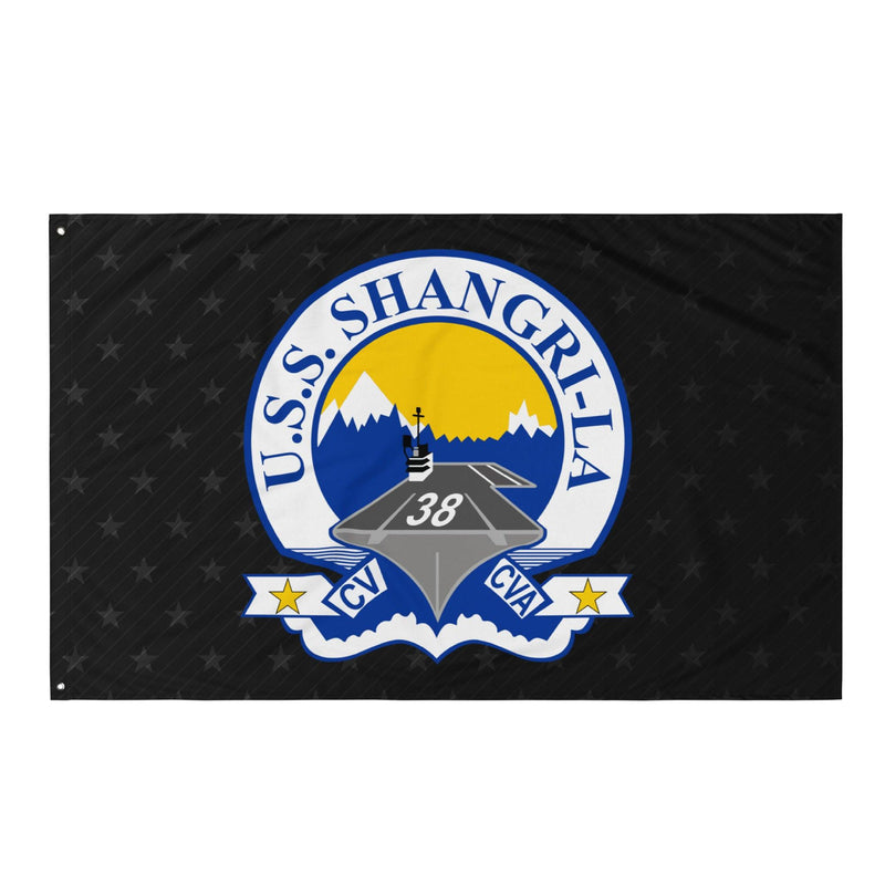 USS Shangri-La (CV-38) Aircraft Carrier Black Flag