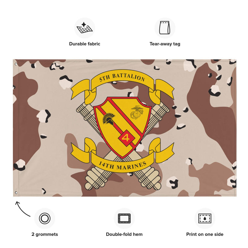 5/14 Marines Chocolate-Chip Camo USMC Flag