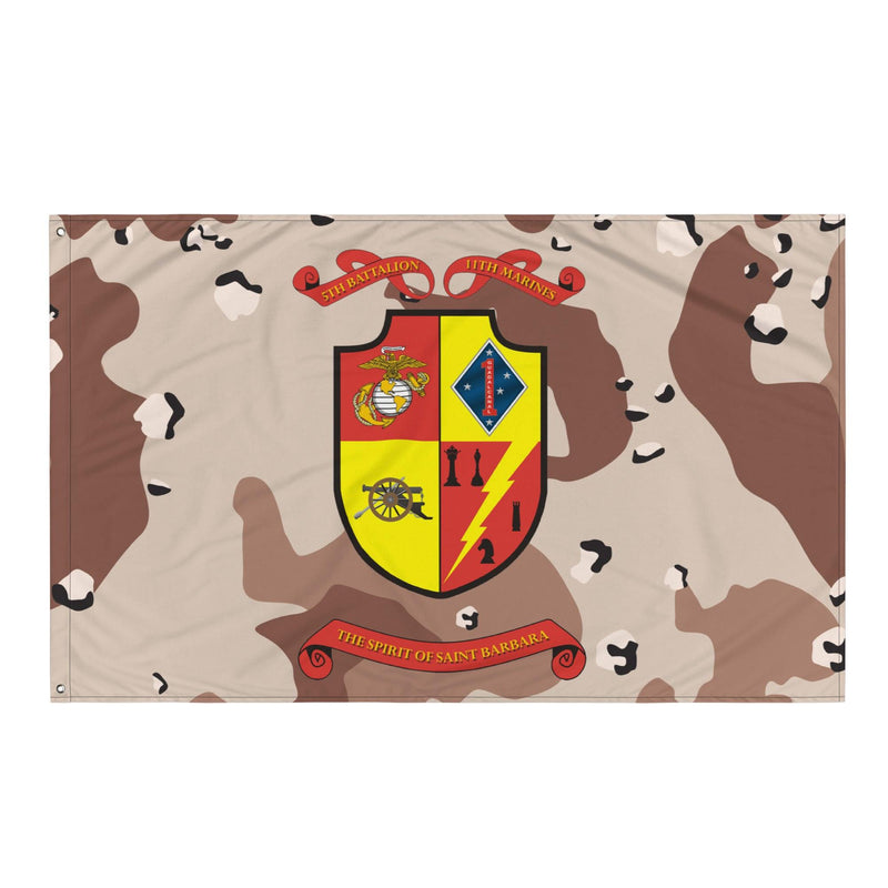 5/11 Marines Chocolate-Chip Camo USMC Flag
