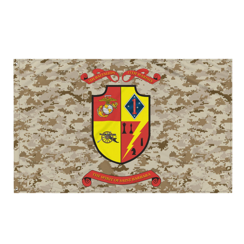 5/11 Marines MARPAT Camo USMC Flag