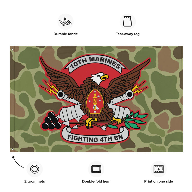 4/10 Marines Frogskin Camo USMC Flag