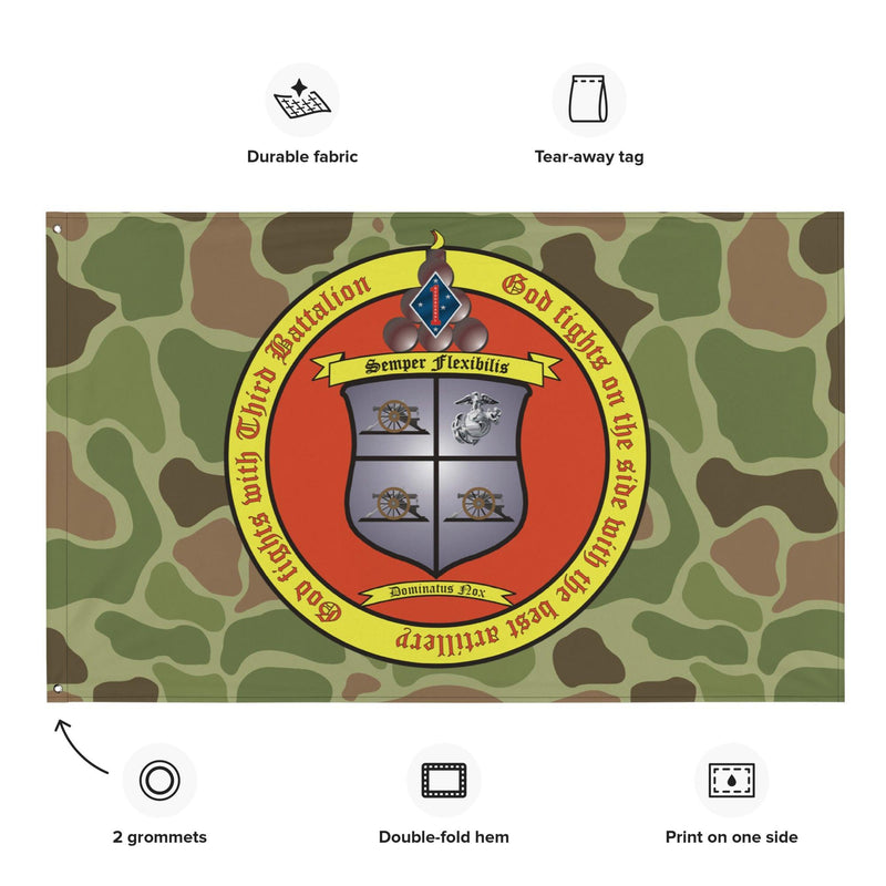 3/11 Marines Frogskin Camo USMC Flag