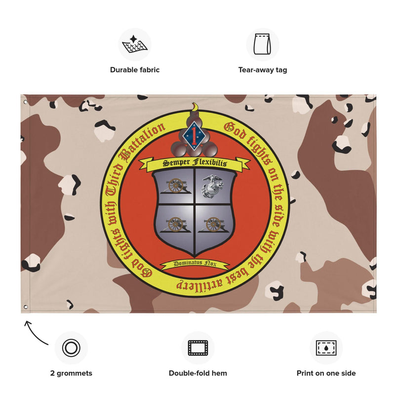 3/11 Marines Chocolate-Chip Camo USMC Flag
