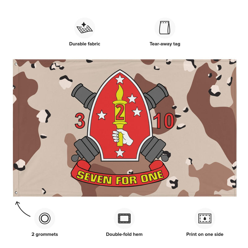 3/10 Marines Chocolate-Chip Camo USMC Flag