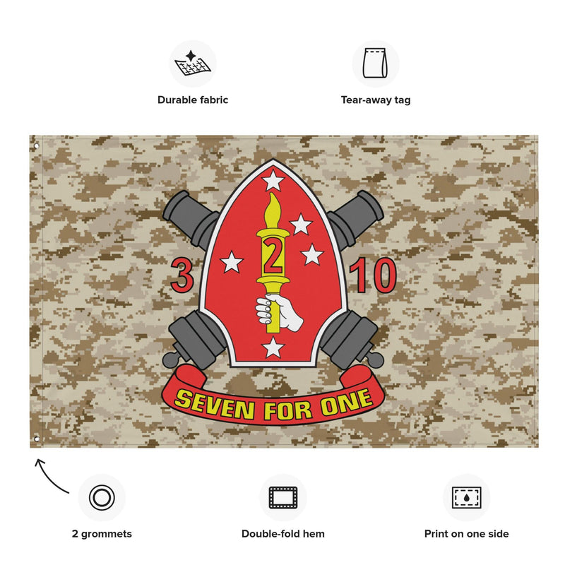 3/10 Marines MARPAT Camo USMC Flag