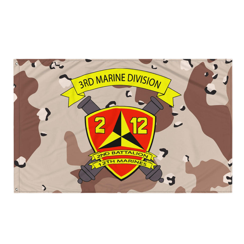 2/12 Marines Chocolate-Chip Camo USMC Flag